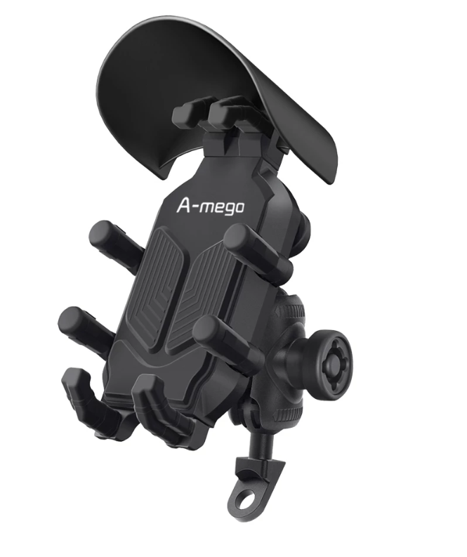 A-mego 八爪手機架 減震 防盜 遮陽帽 三合一 