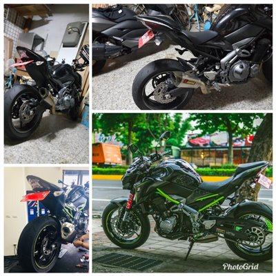 鬍鬚牌 KAWASAKI Z900 短牌架